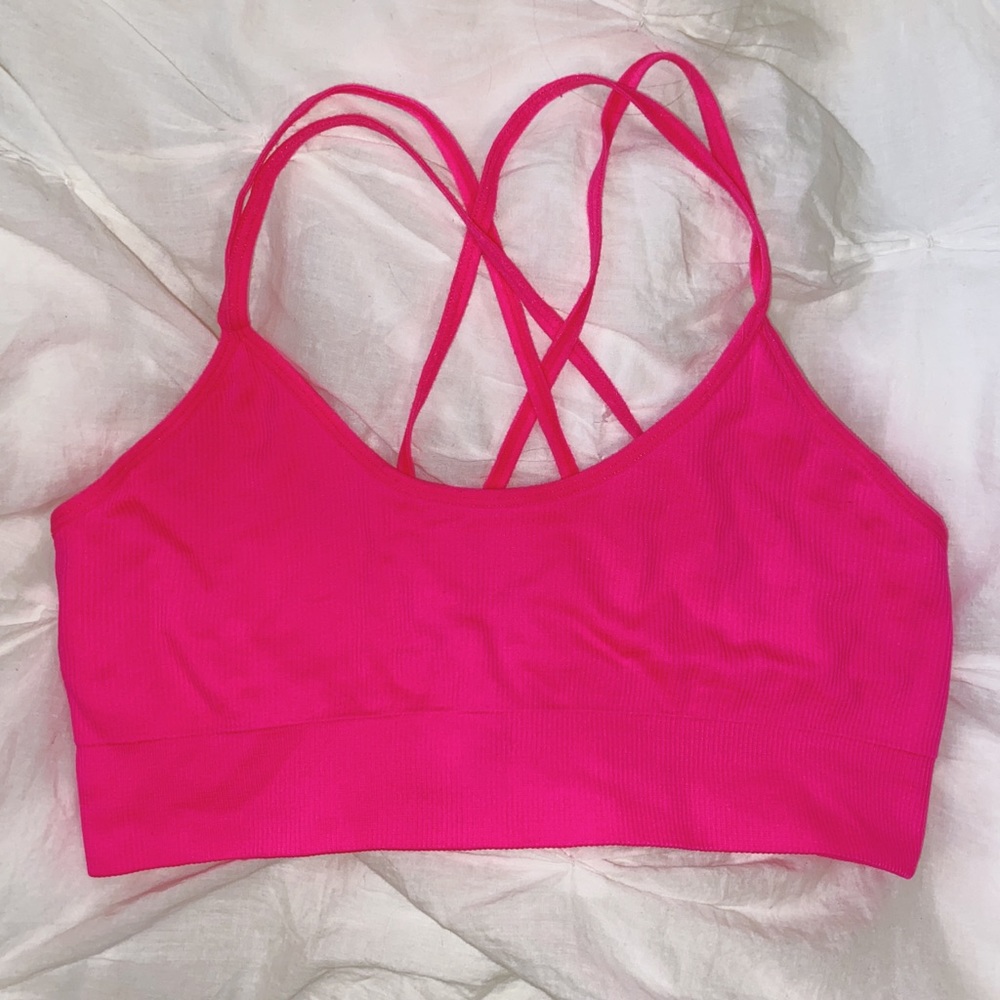 Hot Pink Comfy Bralette. - Picture 1 of 2